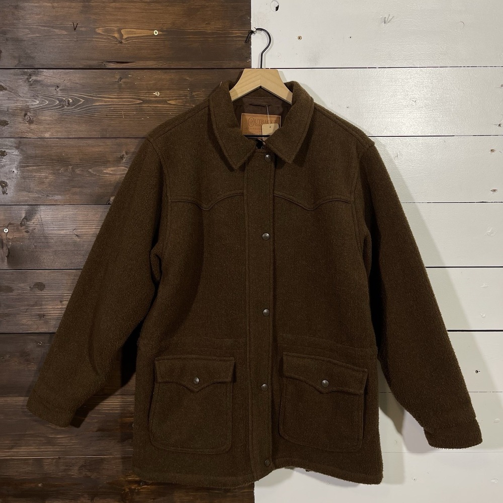 Outback Trading Company Brown Fleece Jacket Women's Size Large